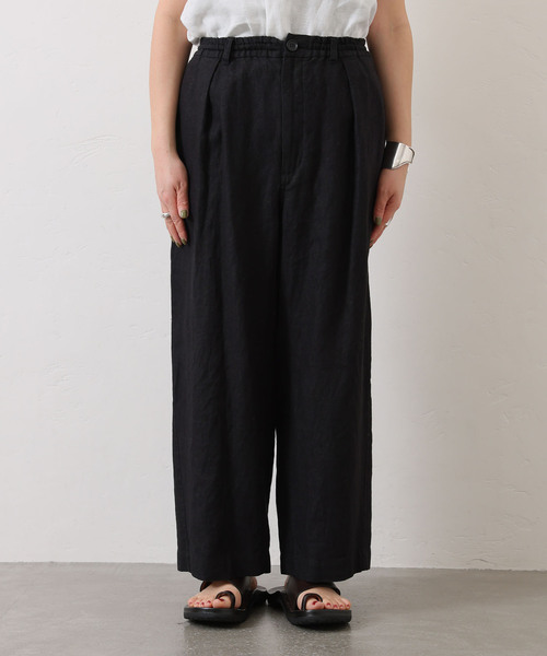 JOURNAL STANDARD LUXE（ジャーナルスタンダード　ラックス）の「フレンチリネンツイルパンツ（その他パンツ・レディース・ブラック/ブラウン系その他・SMALL/MEDIUM）」の17枚目の写真