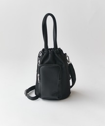 Lui's（ルイス）の「シンセティックレザーナイロンコンビ2way巾着ショルダーバッグ（ショルダーバッグ）」