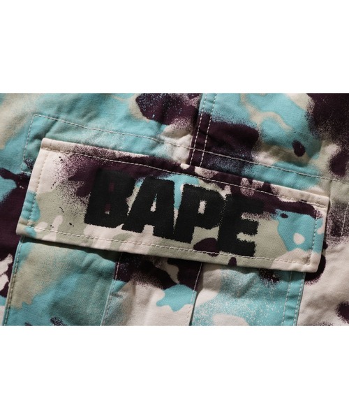 A BATHING APE（アベイシングエイプ）の「MAP CAMO REGULAR FIT CARGO SHORTS（カーゴパンツ・メンズ・グリーン/マルチ・LARGE/X-LARGE/XX-LARGE/MEDIUM/SMALL）」の7枚目の写真