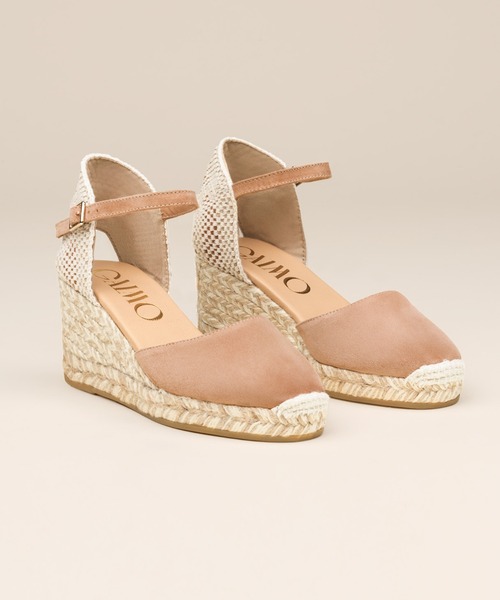 GAIMO(ガイモ)の「【GAIMO/ガイモ】エスパドリーユ ウェッジサンダル(サンダル・レディース・ブラック/ブラウン・36/37/38/39)」の1枚目の写真