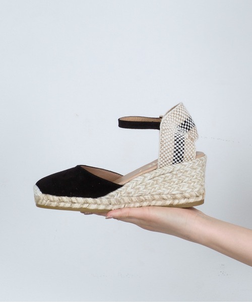 GAIMO(ガイモ)の「【GAIMO/ガイモ】エスパドリーユ ウェッジサンダル(サンダル・レディース・ブラック/ブラウン・36/37/38/39)」の19枚目の写真