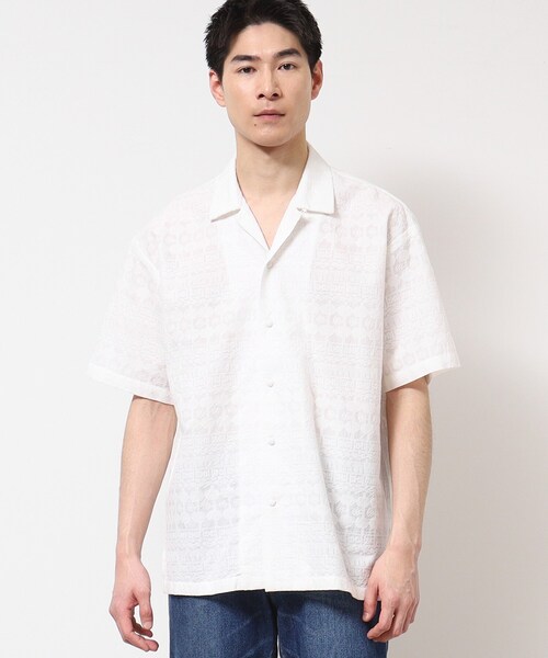 Dessin(デッサン)の「【インド刺繍・セットアップ可能・洗える】刺繍柄シャツ(シャツ/ブラウス・メンズ・ホワイト系/ブラック・03/02)」の12枚目の写真