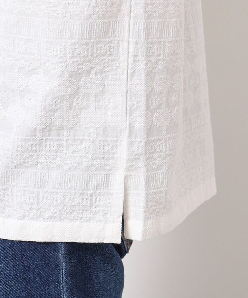 Dessin(デッサン)の「【インド刺繍・セットアップ可能・洗える】刺繍柄シャツ(シャツ/ブラウス・メンズ・ホワイト系/ブラック・03/02)」の3枚目の写真