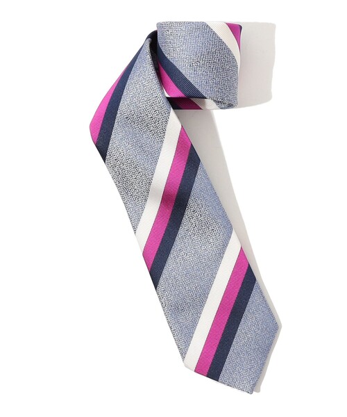 Seaward&stearn(シーワードスターン)の「Seaward & Stearn シルク レジメンタルネクタイ(ネクタイ・メンズ・グリーン系その他/ピンク系その他・FREE)」の1枚目の写真