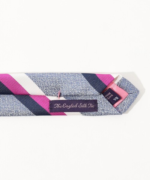 Seaward&stearn(シーワードスターン)の「Seaward & Stearn シルク レジメンタルネクタイ(ネクタイ・メンズ・グリーン系その他/ピンク系その他・FREE)」の5枚目の写真