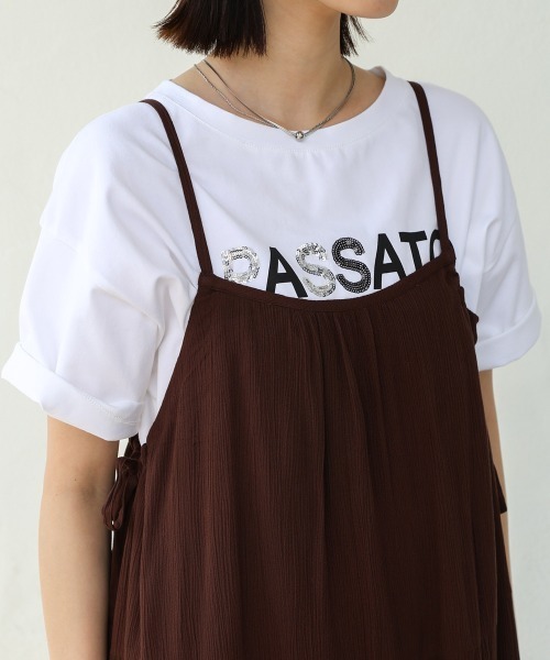 Bou Jeloud（ブージュルード）の「レーヨンクレープキャミワンピース（ワンピース・レディース・ブルー/ブラック/ブラウン・38）」の13枚目の写真