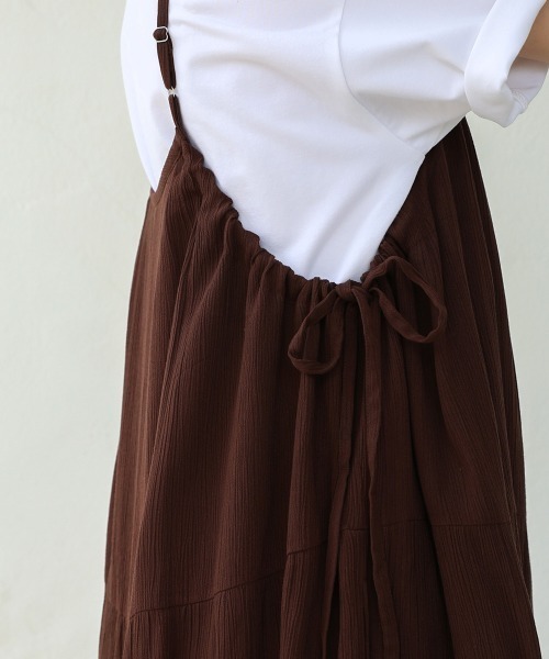 Bou Jeloud（ブージュルード）の「レーヨンクレープキャミワンピース（ワンピース・レディース・ブルー/ブラック/ブラウン・38）」の14枚目の写真