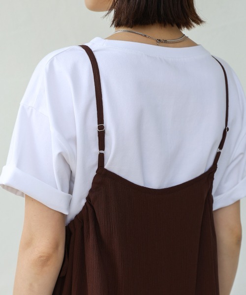 Bou Jeloud（ブージュルード）の「レーヨンクレープキャミワンピース（ワンピース・レディース・ブルー/ブラック/ブラウン・38）」の15枚目の写真