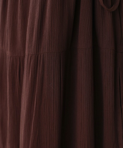 Bou Jeloud（ブージュルード）の「レーヨンクレープキャミワンピース（ワンピース・レディース・ブルー/ブラック/ブラウン・38）」の16枚目の写真