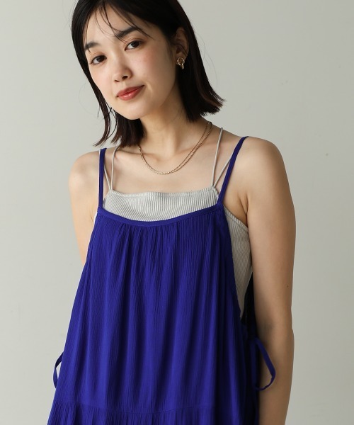 Bou Jeloud（ブージュルード）の「レーヨンクレープキャミワンピース（ワンピース・レディース・ブルー/ブラック/ブラウン・38）」の22枚目の写真