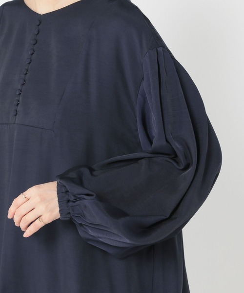 studio CLIP(スタディオクリップ)の「ダブルフロントギャザーチュニック(チュニック・レディース・キャメル/ネイビー・FREE)」の20枚目の写真