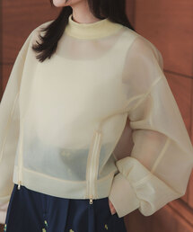 KOBE LETTUCE | フロントジップシアーダンボールトップス(その他トップス)