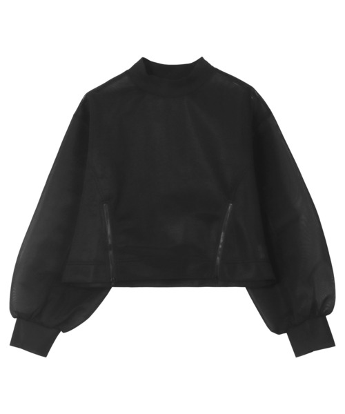 KOBE LETTUCE（コウベレタス）の「フロントジップシアーダンボールトップス（その他トップス・レディース・オフホワイト/グリーン/イエロー/ブラック・M）」の12枚目の写真