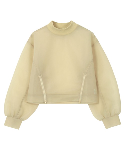 KOBE LETTUCE（コウベレタス）の「フロントジップシアーダンボールトップス（その他トップス・レディース・オフホワイト/グリーン/イエロー/ブラック・M）」の14枚目の写真