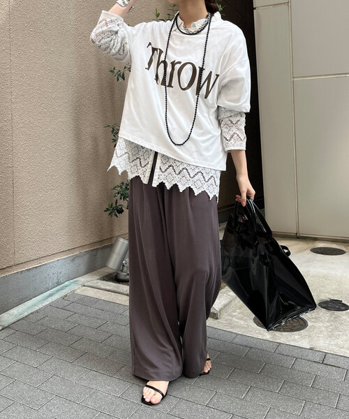 DouDou(ドゥドゥ)の「サンドウォッシュモダールパンツ(その他パンツ・レディース・ネイビー/ブラック/ブラウン・38/36)」の15枚目の写真