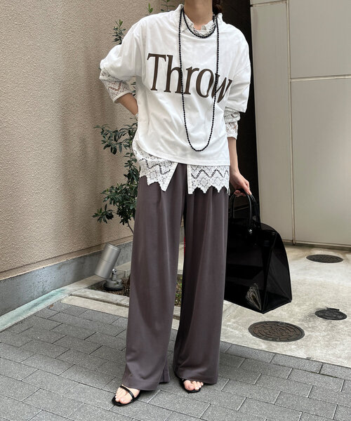 DouDou(ドゥドゥ)の「サンドウォッシュモダールパンツ(その他パンツ・レディース・ネイビー/ブラック/ブラウン・38/36)」の16枚目の写真