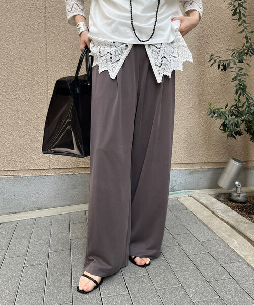 DouDou(ドゥドゥ)の「サンドウォッシュモダールパンツ(その他パンツ・レディース・ネイビー/ブラック/ブラウン・38/36)」の19枚目の写真