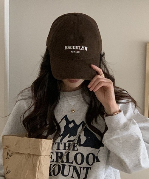 Teem Store(チームストア)の「ワンポイント刺繍 カラーキャップ(キャップ・レディース・ホワイト/ブラウン/グレー/ベージュ/ネイビー/ブラック・F)」の17枚目の写真
