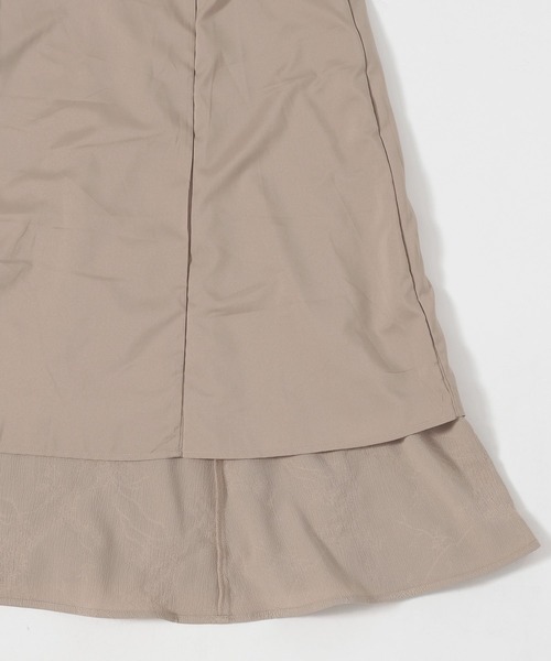 mysty woman（ミスティウーマン）の「［追加1］パワショルジャガードワンピース 491353（ワンピース・レディース・オフホワイト/ブラック/ベージュ・FREE）」の22枚目の写真