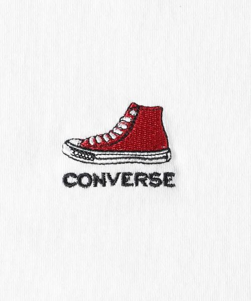 CONVERSE(コンバース)の「CONVERSE(コンバース)ワンポイントTシャツ(Tシャツ/カットソー・メンズ・ブラック/ホワイト・L/XL/S/M)」の14枚目の写真