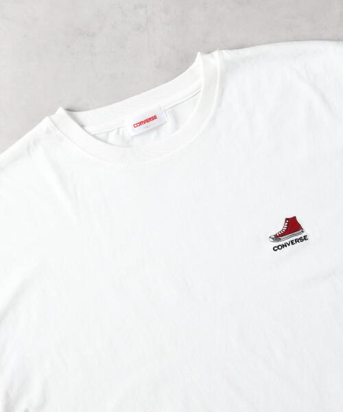 CONVERSE(コンバース)の「CONVERSE(コンバース)ワンポイントTシャツ(Tシャツ/カットソー・メンズ・ブラック/ホワイト・L/XL/S/M)」の16枚目の写真