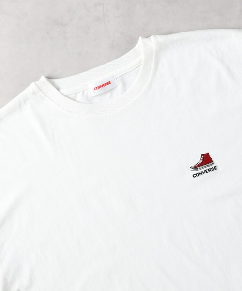CONVERSE(コンバース)の「CONVERSE(コンバース)ワンポイントTシャツ(Tシャツ/カットソー・メンズ・ブラック/ホワイト・L/XL/S/M)」の7枚目の写真