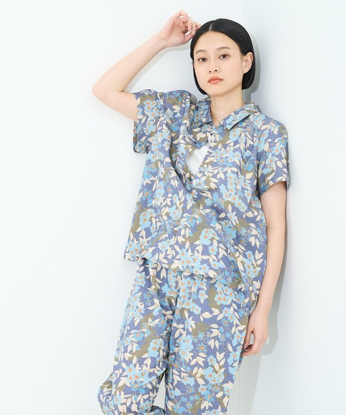 collex(コレックス)の「ボタニカルプリントシャツ(シャツ/ブラウス・レディース・イエロー/ネイビー・フリー)」の11枚目の写真