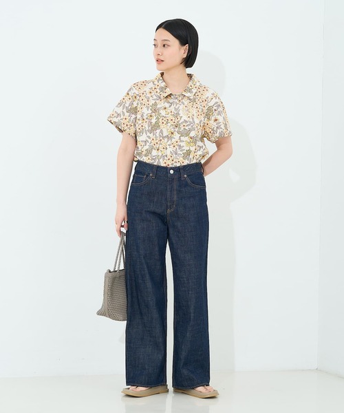 collex(コレックス)の「ボタニカルプリントシャツ(シャツ/ブラウス・レディース・イエロー/ネイビー・フリー)」の16枚目の写真