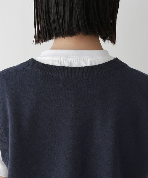 RAGEBLUE（レイジブルー）の「ミラノリブ/ワンポイント刺繍ベスト（ベスト・レディース・グレー/ネイビー・FREE）」の20枚目の写真