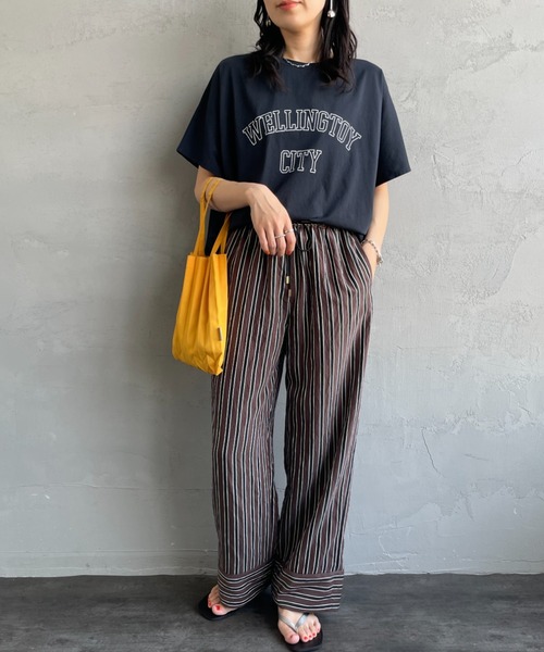 【新品未使用タグ付】MICA&DEAL　グレー　Tシャツ FREEサイズ MICA&DEAL マイカアンドディール ×Americana アメリカーナ