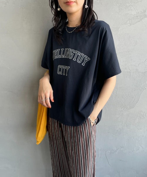 MICA&DEAL/マイカアンドディール] 別注 ロゴプリントTシャツ セール】[MICA&DEAL/マイカアンドディール] 別注 PALMKEY ロゴ