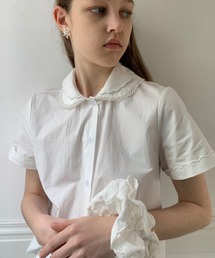 LONSLAN（ロンスラン）の「【LONSLAN】レースカラーブラウス LONW25s033（シャツ/ブラウス）」