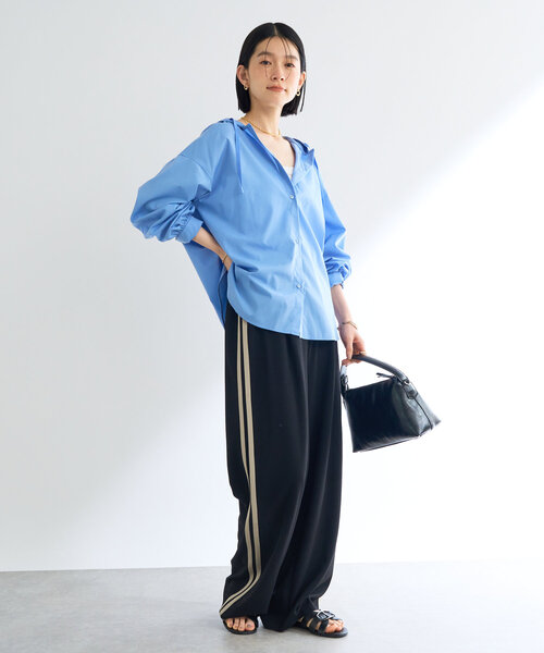 un dix cors（アンディコール）の「カットジョーゼットラインパンツ（スラックス・レディース・ブラック・FREE）」の13枚目の写真