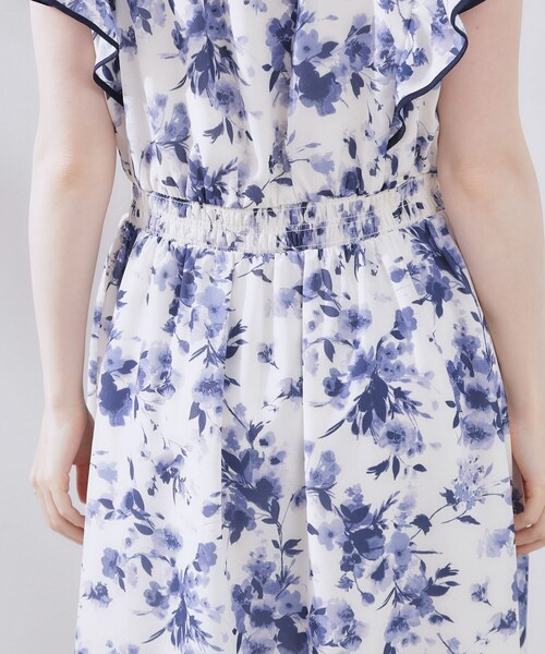 花柄・華やか・一枚で着映え】サマーフラワーブーケワンピース