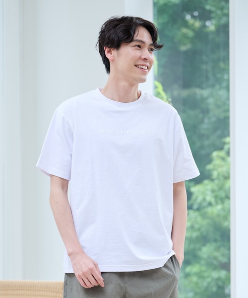 Arnold Palmer(アーノルドパーマー)の「タウン&レジャー シェア ロゴ Tシャツ(Tシャツ/カットソー・レディース・ブラック/カーキ/オフホワイト・XS/S/M/L/LL)」の7枚目の写真