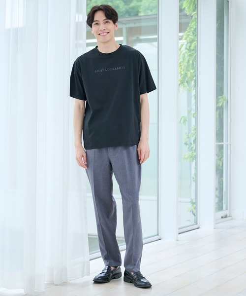 Arnold Palmer(アーノルドパーマー)の「タウン&レジャー シェア ロゴ Tシャツ(Tシャツ/カットソー・レディース・ブラック/カーキ/オフホワイト・XS/S/M/L/LL)」の12枚目の写真