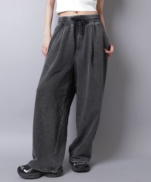 SPINNS | スウェットワイドパンツ/２タックデザイン(その他パンツ)
