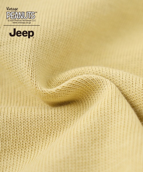 PEANUTS(ピーナッツ)の「PEANUTS×Jeep チェーンステッチ刺繍オーバーサイズ長袖Tシャツ(Tシャツ/カットソー・メンズ・マスタード/ブラック/カーキ・S/M/L/LL)」の15枚目の写真