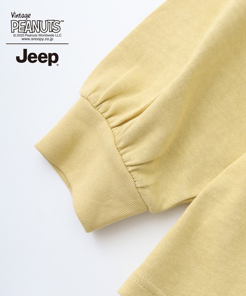 PEANUTS(ピーナッツ)の「PEANUTS×Jeep チェーンステッチ刺繍オーバーサイズ長袖Tシャツ(Tシャツ/カットソー・メンズ・マスタード/ブラック/カーキ・S/M/L/LL)」の12枚目の写真