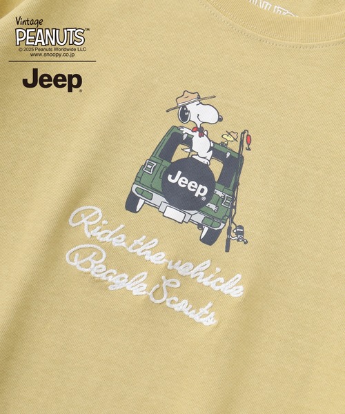 PEANUTS(ピーナッツ)の「PEANUTS×Jeep チェーンステッチ刺繍オーバーサイズ長袖Tシャツ(Tシャツ/カットソー・メンズ・マスタード/ブラック/カーキ・S/M/L/LL)」の10枚目の写真