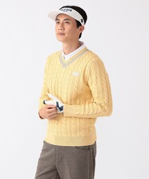 BEAMS - coco 中古 ビームスゴルフ BEAMSGOLF メンズ セーター S 紺 ネイビー ロゴ入り フード付きニット ロゴが目を引くセーターのご紹介｜ビームス ゴルフ なんば