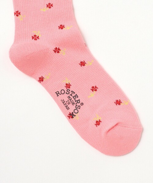 BEAMS BOY(ビームスボーイ)の「【別注】ROSTER SOX / フラワー サーマル ソックス(ソックス/靴下・レディース・ピンク/シルバー・ONE SIZE)」の5枚目の写真