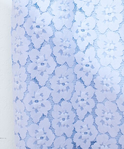 natural couture（ナチュラルクチュール）の「【WEB限定】花柄レースややAラインスカート（スカート・レディース・ミント/アイボリー/サックスブルー/ブラック・FREE）」の21枚目の写真