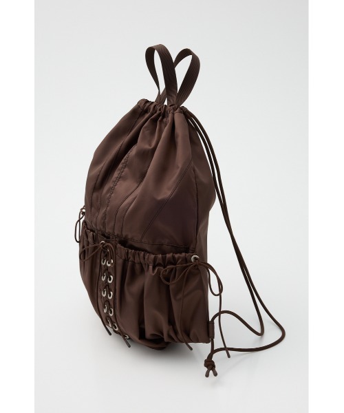 SLY（スライ）の「BONDAGE KNAPSACK ボンデージ ナップサック（バックパック/リュック・レディース・ブラウン・FREE）」の6枚目の写真