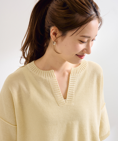 TODAYFUL キーネックサテンプルオーバー美品
