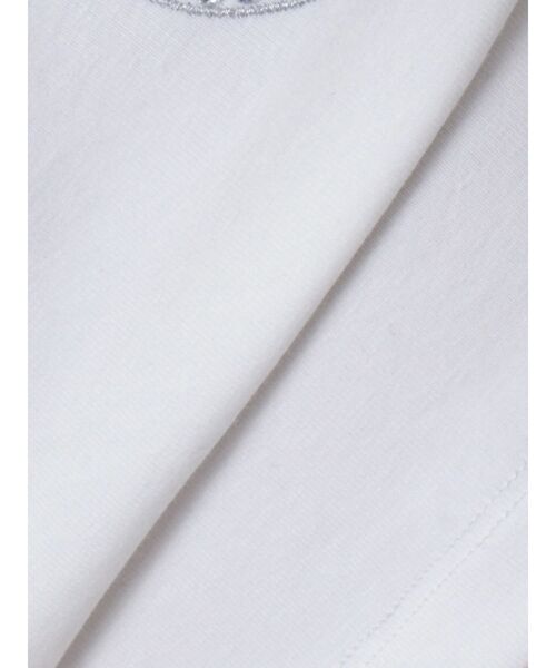 GYDA（ジェイダ）の「GY bijou Tシャツ（Tシャツ/カットソー・レディース・オフホワイト/ブラック/ピンク・FREE）」の4枚目の写真