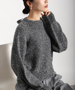 セール】アルパカ スパンコールプルオーバー（ニット/セーター