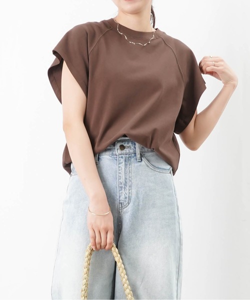 tシャツ LC/LLL ラグランフレンチ袖プルオーバー レディース セール】LC/LLL ラグランフレンチ袖プルオーバー（Tシャツ