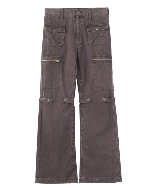 X-girl（エックスガール）の「FADED MULTI POCKET FLARE PANTS（その他パンツ・レディース・ブラック/オリーブ/ブラウン・S/M）」の21枚目の写真