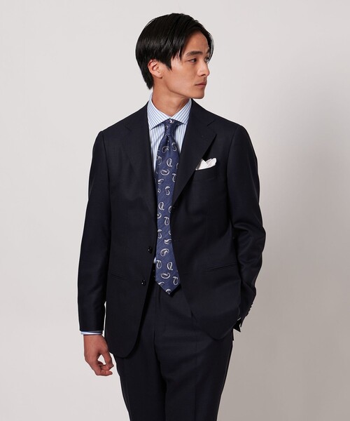 UNITED ARROWS(ユナイテッドアローズ)の「イージーケア AG パナマストライプ ワイドスプレッドカラー シャツ -イージーケア・抗菌防臭・通気性-(ビジネスシャツ・メンズ・グレー系/ライトブルー・39cm/41cm/40cm/38cm)」の19枚目の写真